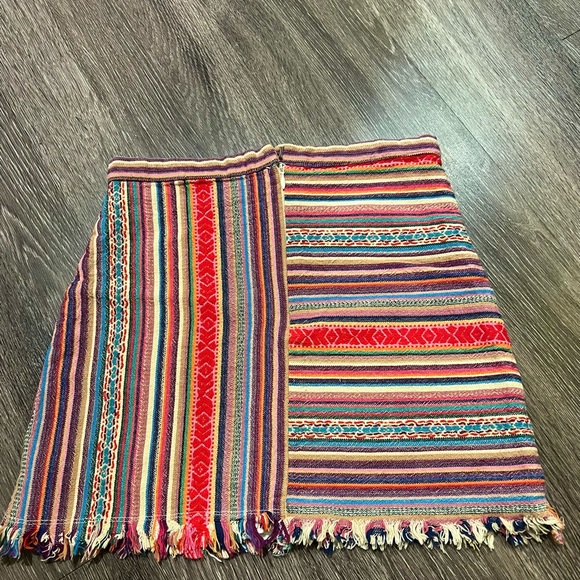 Colorful High Waisted Boho Skirt - Picture 5 of 7